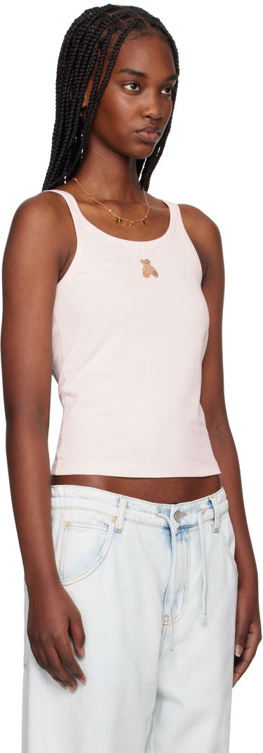 Tanktop Palm Angels Palm Angels Bear in Mind Tank Top Lyserød | PWAD076S25JER0013C60, 1