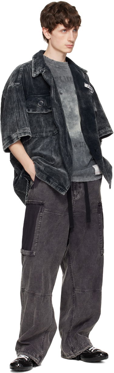 Jakke Maison MIHARA YASUHIRO MIHARA YASUHIRO Amateur Sewn Like Corduroy Short-Sleeve Shirt Grå | A14SH084, 3
