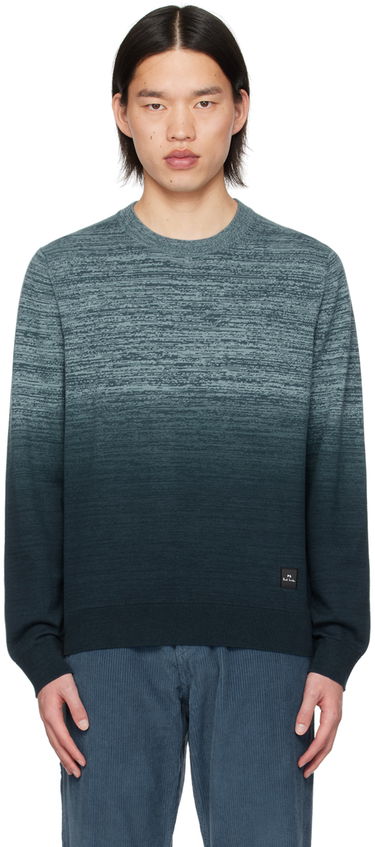Sweater Paul Smith PS Paul Smith Crewneck Space Dye Sweater Blå | M2R-582Y-M22080-48, 0
