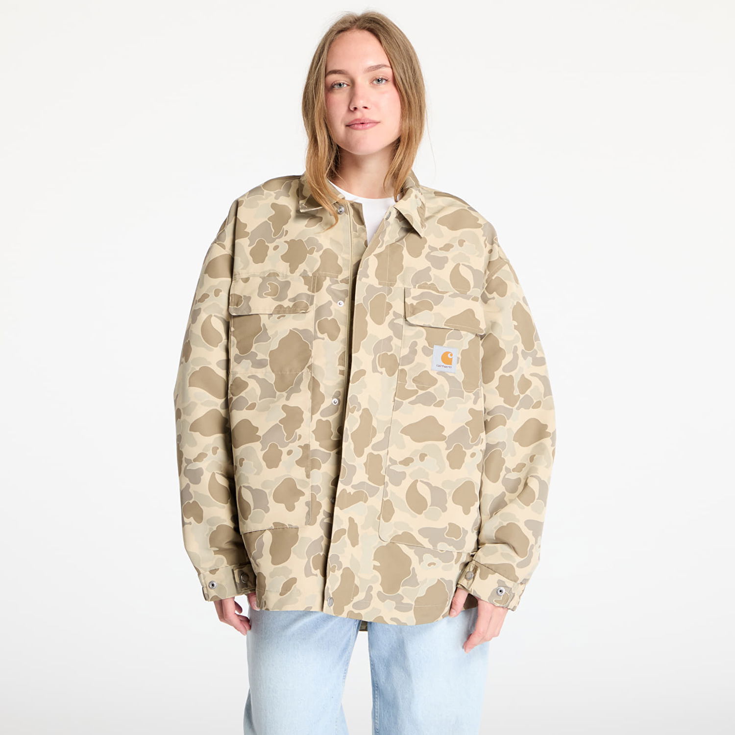 Jakke Carhartt WIP Carhartt WIP Liam Camo Duck Jacket Beige | I034564.2R4XX, 1