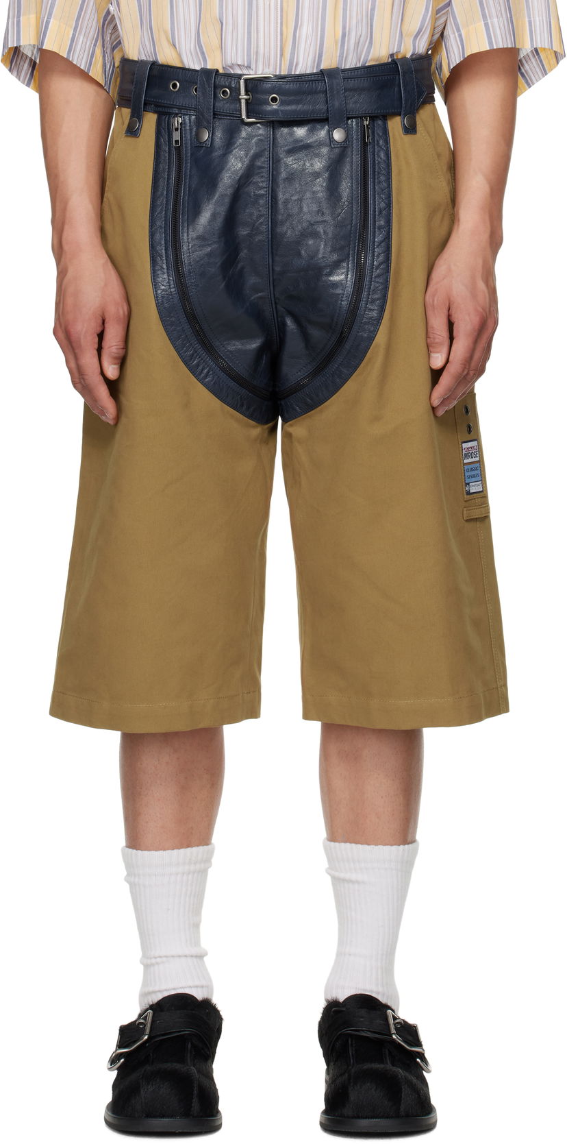 Shorts Martine Rose Martine Rose Zip Chap Utility Shorts Brun | 549LP14525
