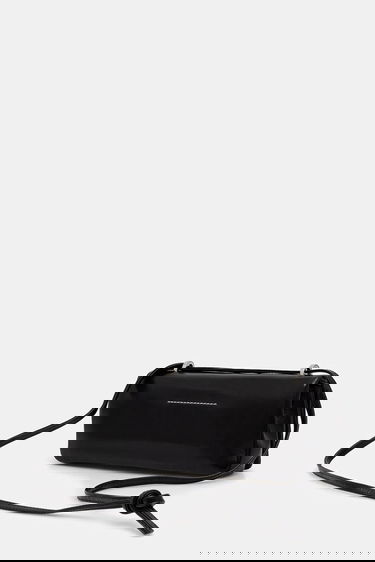 Håndtaske Maison Margiela MM6 Maison Margiela Leather Shoulder Bag Sort | SB5ZH0022.P7187.T8013, 2