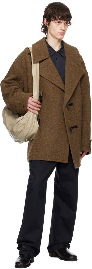 Frakker LEMAIRE Lemaire Short Duffle Coat Brun | CO1089 LF504, 3