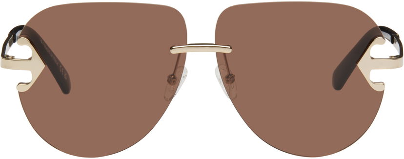 Solbriller Off-White Off-White Alexandria Sunglasses Brun | OERI14LS25MET0017660