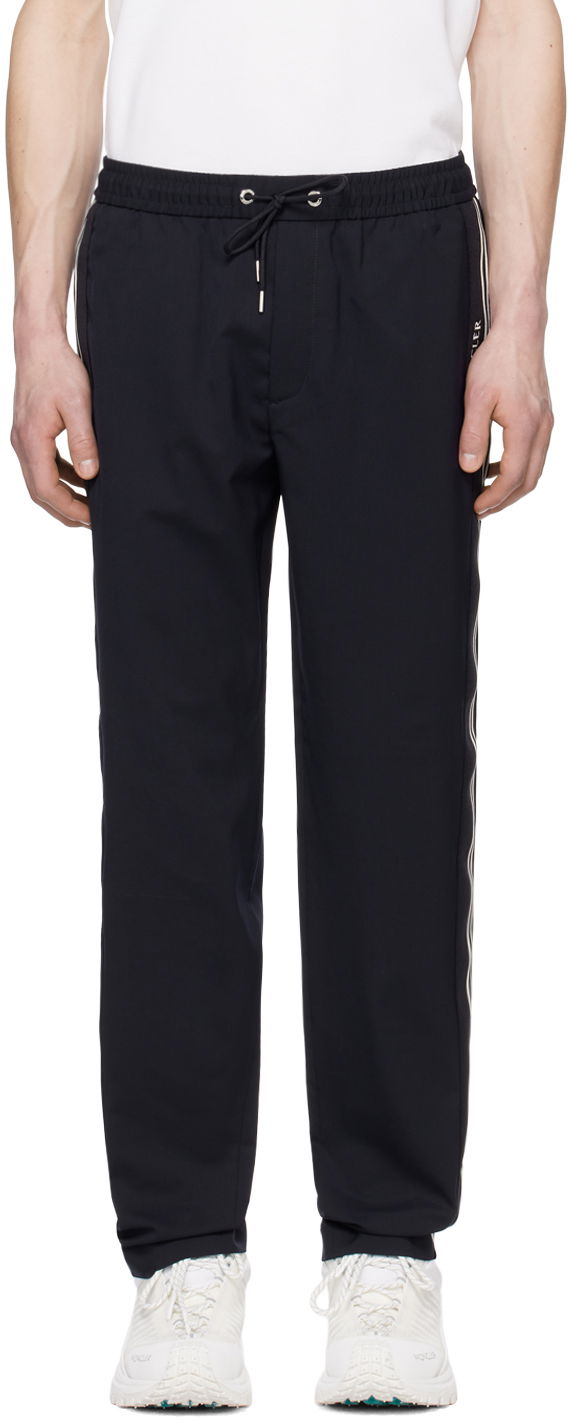 Joggingbukser Moncler Striped Sweatpants Mørkeblå | J10912A00005597FV