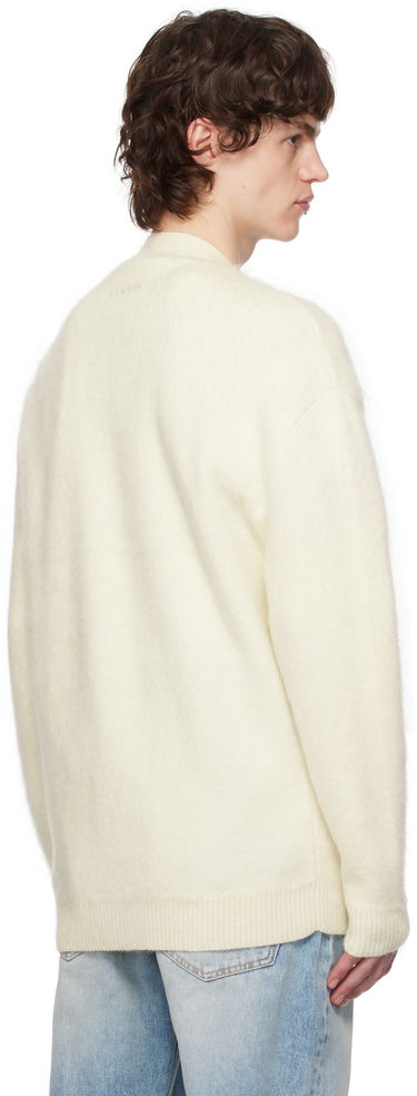 Sweater LANVIN Lanvin Striped Brushed Mohair Cardigan Hvid | RM-CA0034-K052-P25, 2