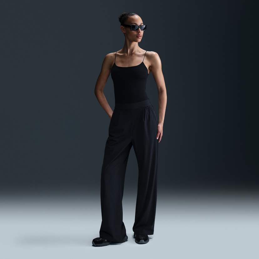 Bukser Nike Dri-FIT 24.7 PerfectStretch High-Waisted Wide-Leg Pants Sort | HM8389-010