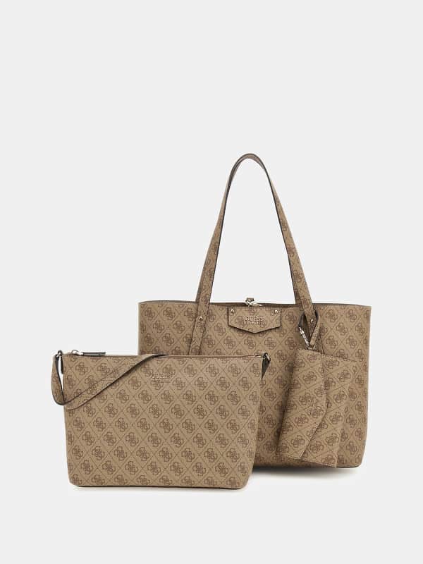Skuldertaske GUESS Brenton 4G Logo Eco Shoulder Bag Brun | HWEBG839023, 0