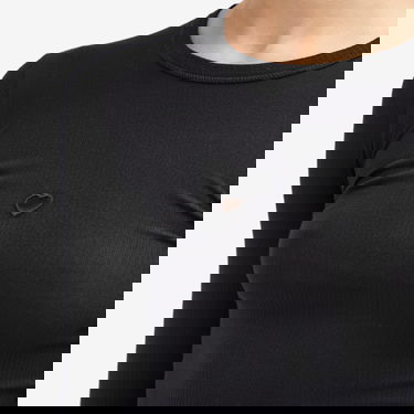 T-shirt Baserange Heart Cutout Ribbed Long Sleeve T-Shirt Sort | TOHLS-RB-000-Black, 5