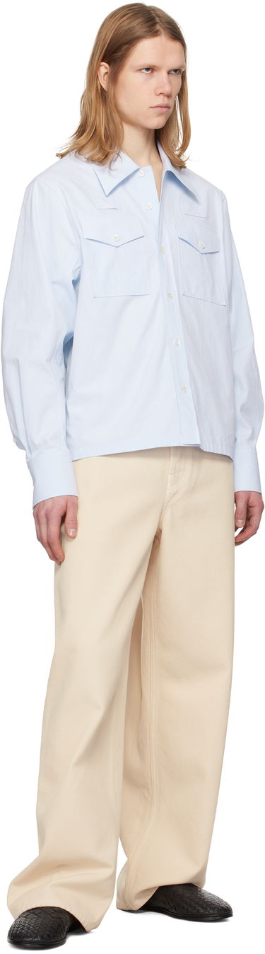 Skjorte LANVIN Lanvin Loose-Fit Utility Shirt Blå | RM-SI0012-6043-P25, 3