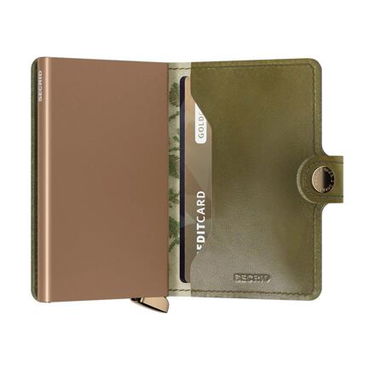 Tegnebog Secrid Floral Embroidered Mini Cardholder Wallet Grøn | MSt-Olive, 3