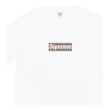 T-shirt Supreme Burberry Box Logo T-Shirt Hvid | SUP-SS22-127