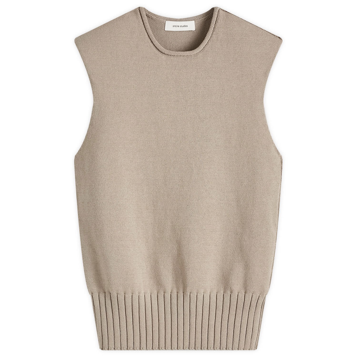 Sweater Entire Studios Entire Studios Burns Knit Vest Beige | ES2714MG, 1