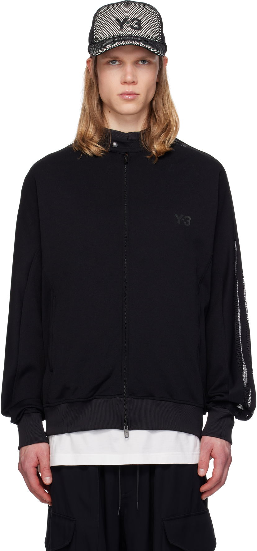 Bomberjakke Y-3 Y-3 3 Stripes Track Jacket Sort | JN4988