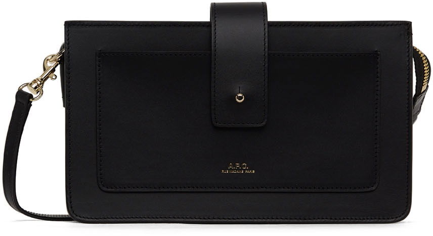 Skuldertaske A.P.C. Albane Clutch Bag Sort | PXAWV-F63320, 0