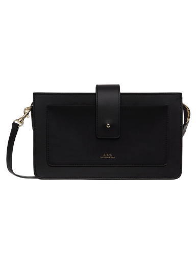 Skuldertaske A.P.C. Albane Clutch Bag Sort | PXAWV-F63320