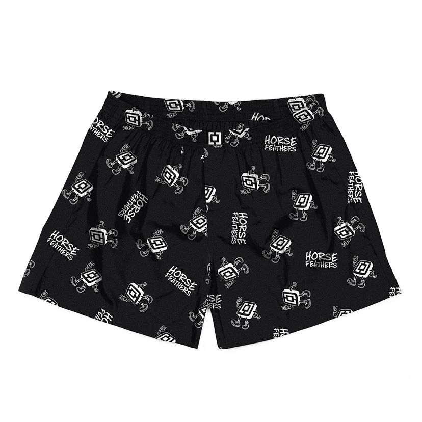 Boksere Horsefeathers Boxers Manny Boxer Shorts Logoman Sort | AA1035Z
