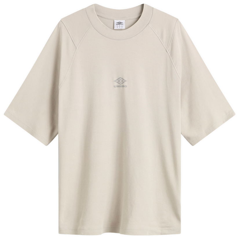 T-shirt Umbro Washed High Neck Boxy T-Shirt, Size Small Beige | 66637U-MRY