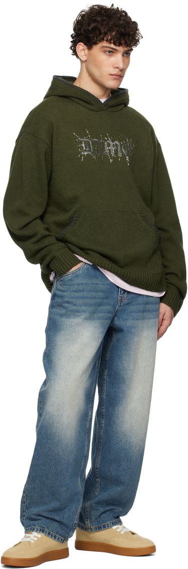 Sweatshirt Dime Wool Hoodie Grøn | DIMEHO2412ARM, 3