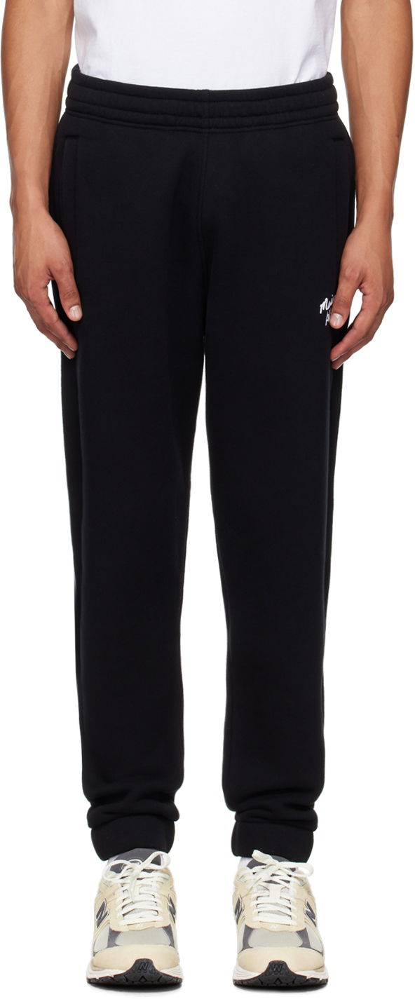 Joggingbukser MAISON KITSUNÉ Black Handwriting Comfort Sweatpants Sort | NM01124KM0307