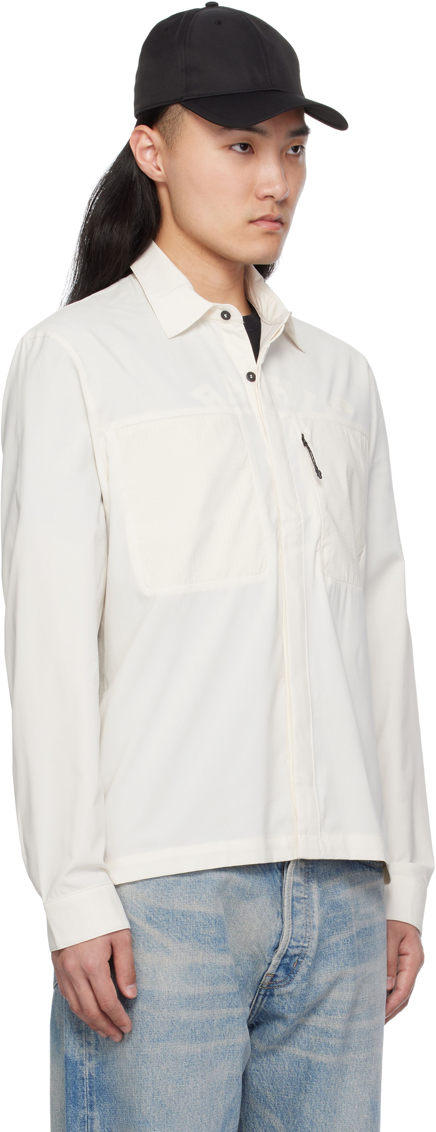 Skjorte The North Face The North Face LIGHTRANGE Long-Sleeve Shirt Hvid | NF0A8B53, 1