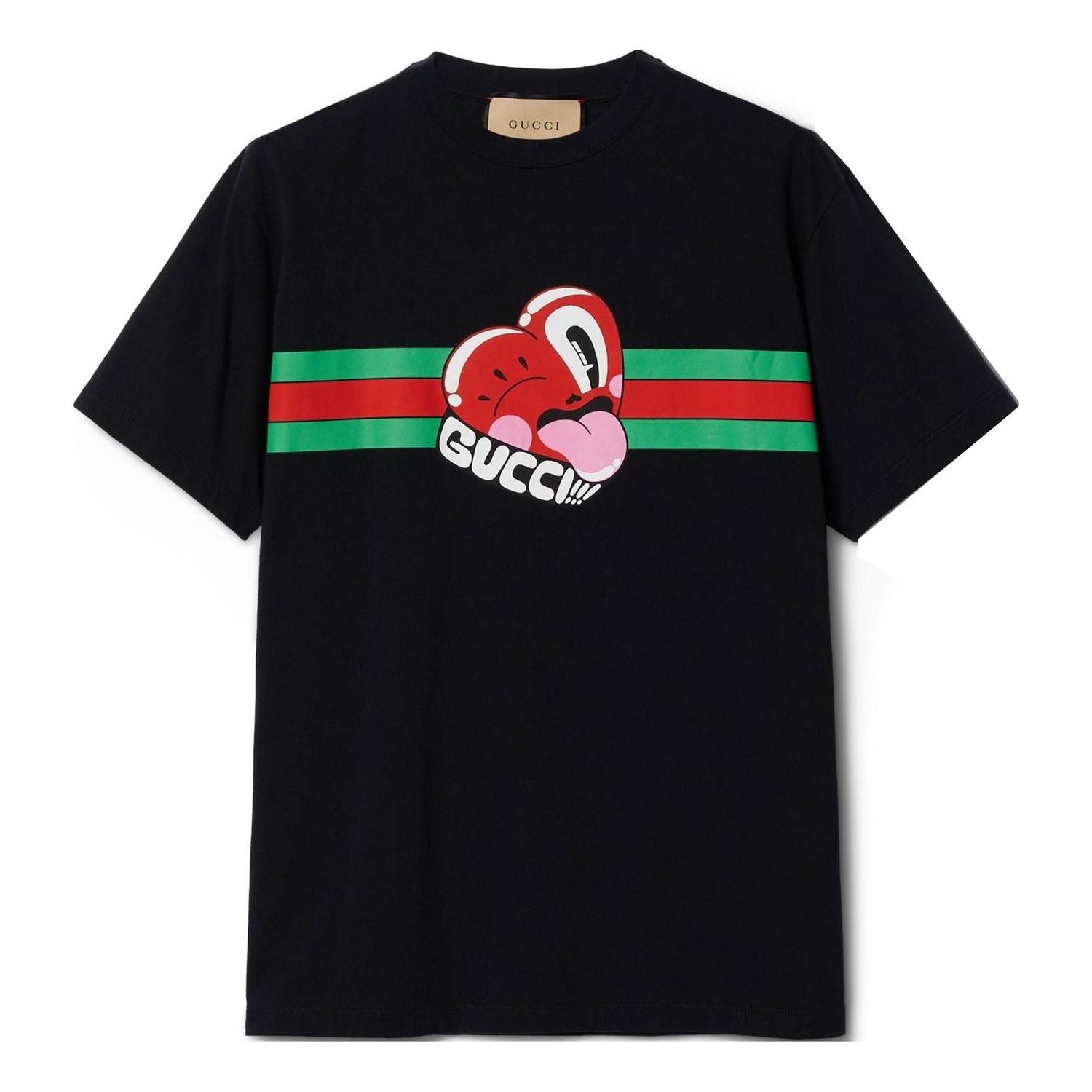 T-shirt Gucci Graphic Cotton T-Shirt Sort | 785345-XJGIJ-1868, 0
