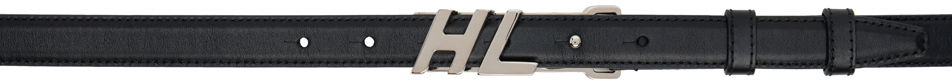 Bælter Helmut Lang Helmut Lang Leather Logo Belt Sort | O05HM001, 0