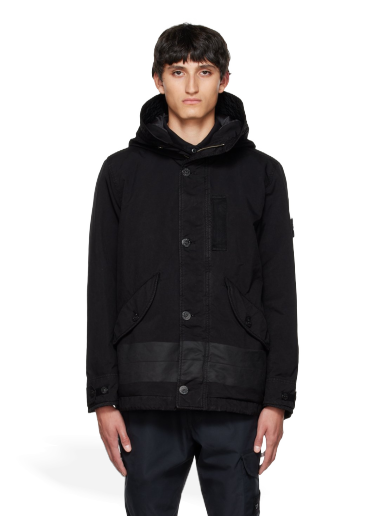 Jakke Stone Island David-TC Down Jacket Sort | 771541349