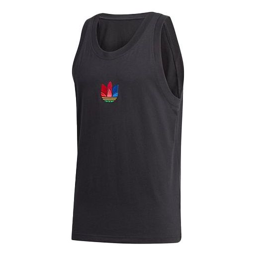 Tanktop adidas Originals 3D Trefoil Tank Top Sort | GE0856