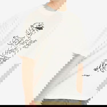 T-shirt YMC YMC x Bat Girls & Acid Boys Acid Boy Graphic T-Shirt, Size Small Hvid | P6OZI-WHT, 5