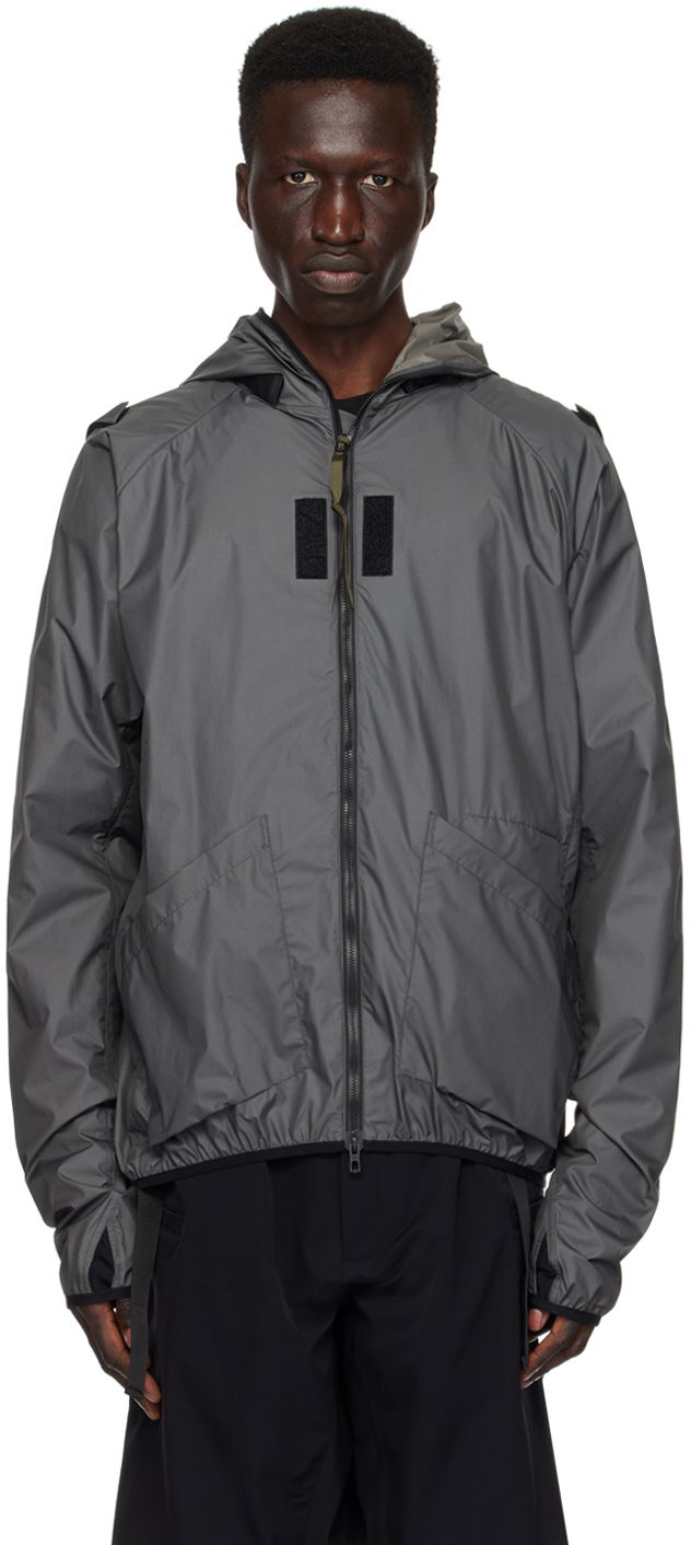 Vindjakke Acronym ACRONYM J118-WS Hooded Shell Jacket Grå | J118-WS