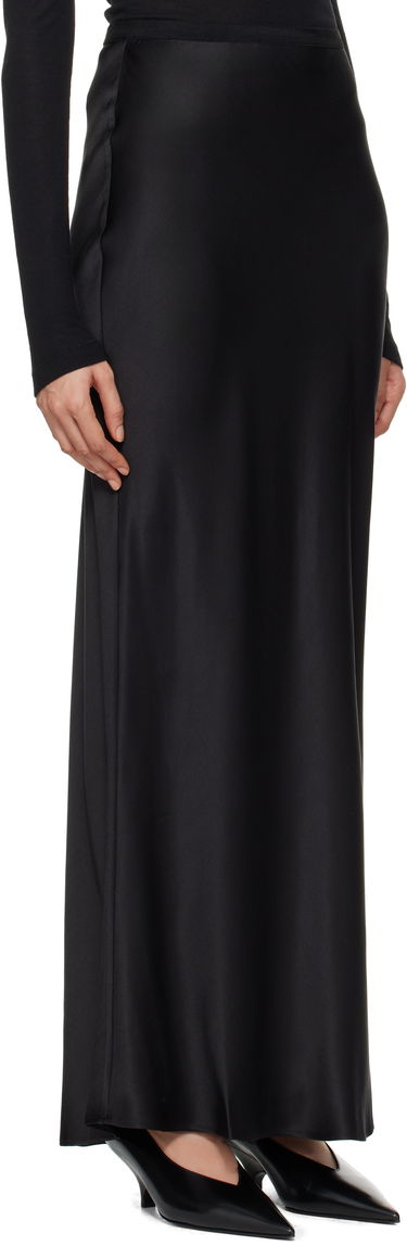 Nederdel Anine Bing Black Silk Maxi Skirt Sort | A-04-2320-000, 1