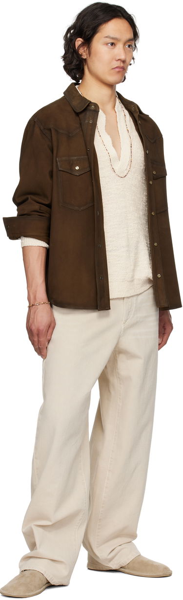 Skjorte ISABEL MARANT Isabel Marant Adrian Suede Shirt Brun | CH0241HA-C2B01H, 4