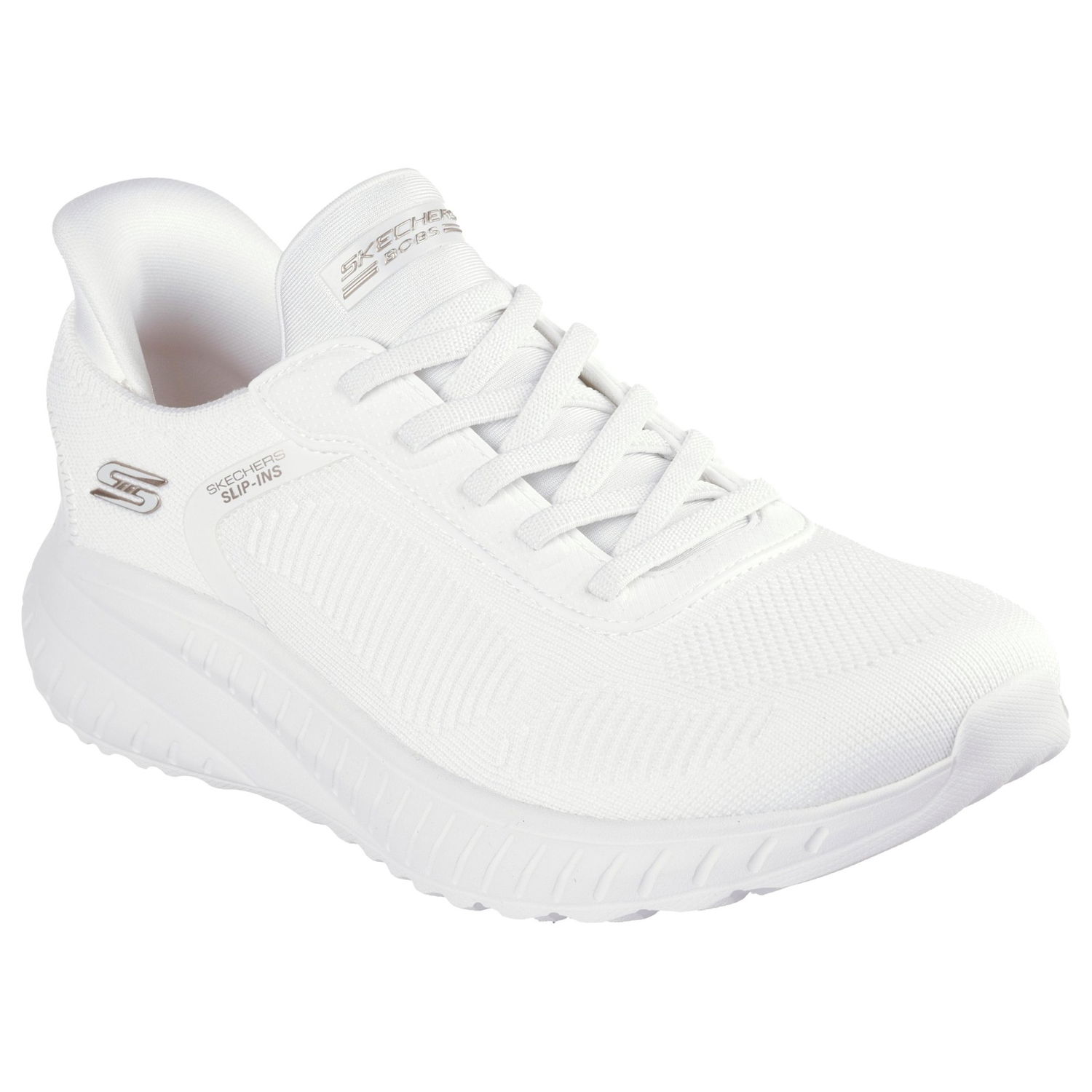 Sneakers og sko Skechers Bobs Squad Chaos Slip-Ins Hvid | 117497-OFWT, 0