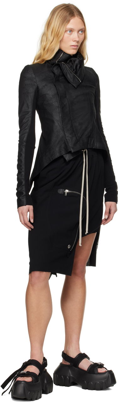 Shorts Rick Owens Rick Owens Black Hollywood Dracca Midi Skirt Sort | RP01E7341 WLP, 3