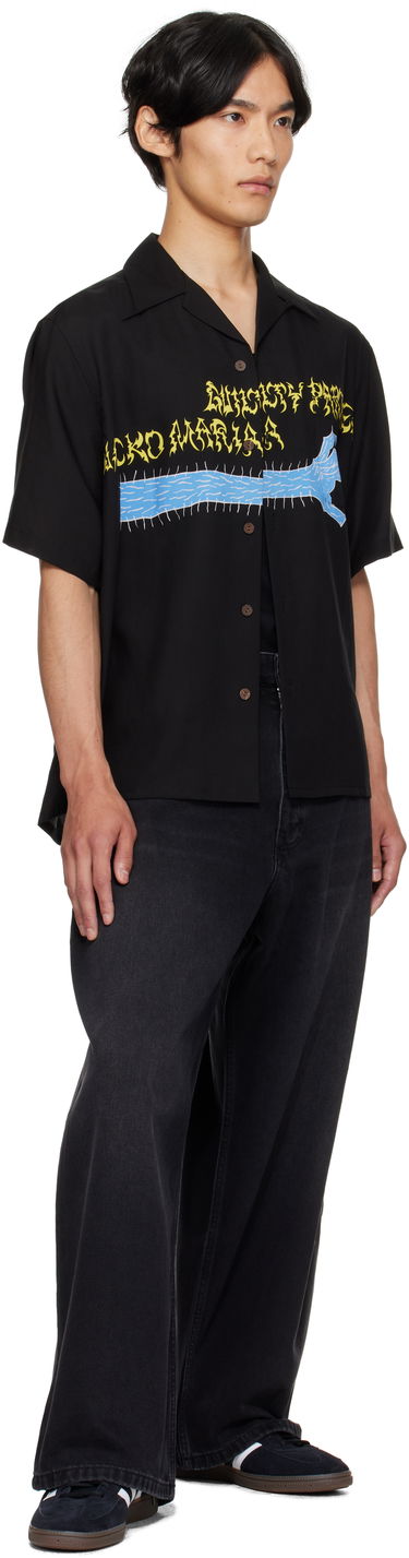 Skjorte WACKO MARIA WACKO MARIA x NECKFACE Short Sleeve Shirt Sort | NECKFACE-WM-HI20, 3