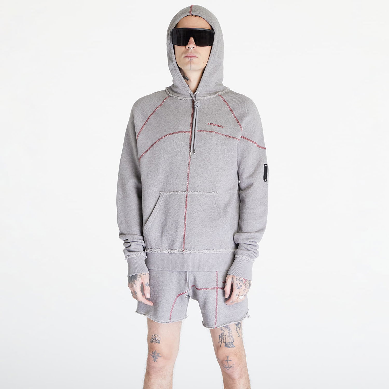Sweatshirt A-COLD-WALL* Intersect Hoodie Grå | ACWMW179 Cement, 0