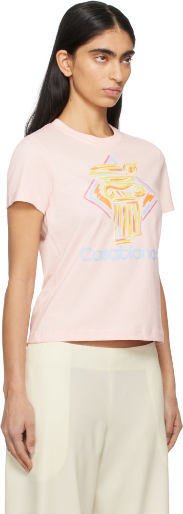 T-shirt Casablanca Diamond Column Graphic T-Shirt Lyserød | WPS25-JTS-020-01, 1