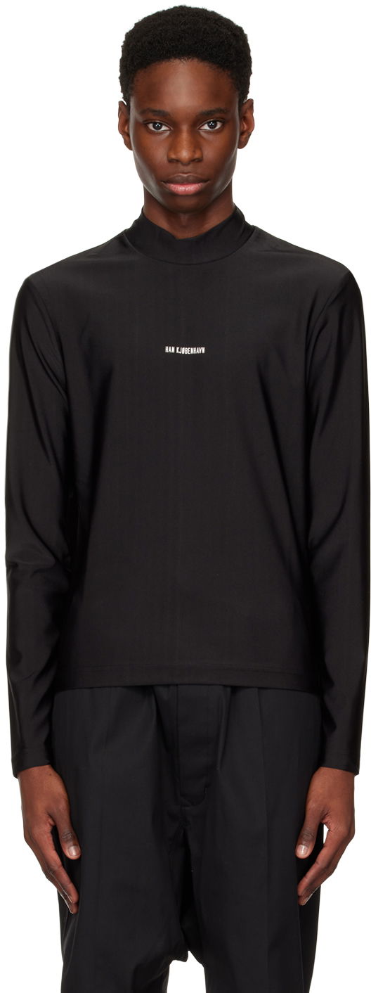 T-shirt Han Kjøbenhavn Raglan Turtleneck Sort | M-132623