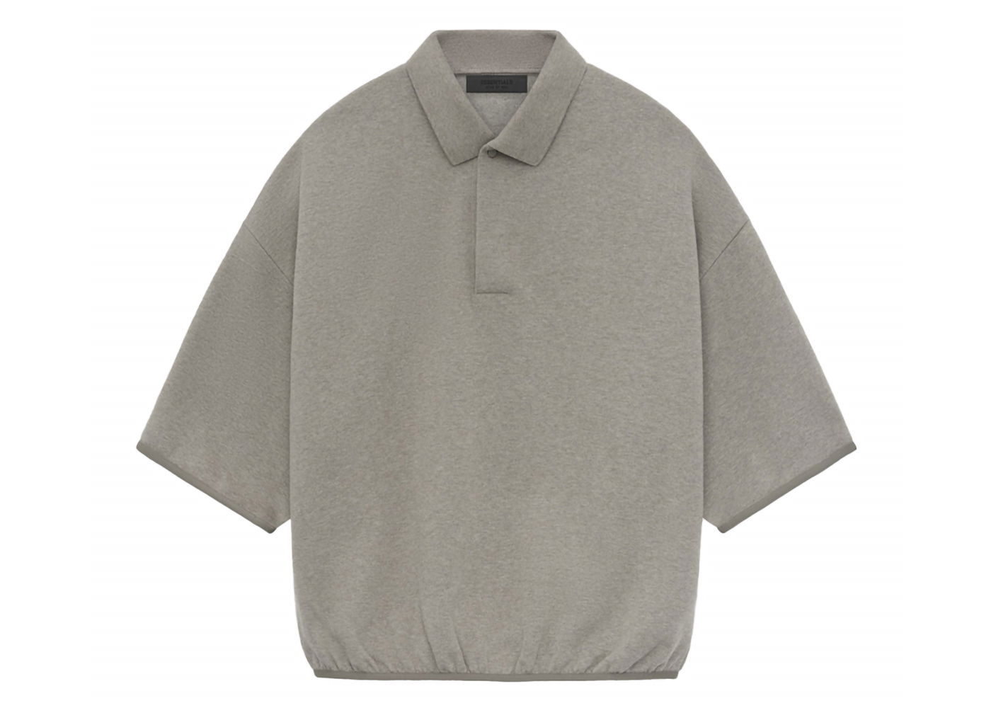 Polo skjorte Fear of God Core Collection 3/4 Sleeve Polo Heather Grey Grå | 192SU244401F, 0