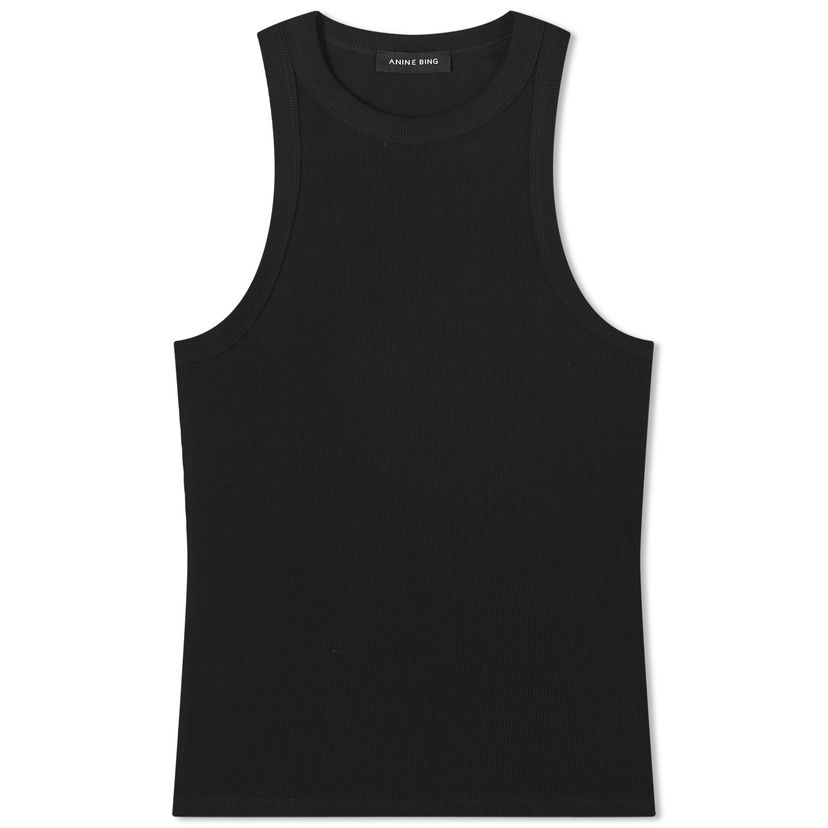 Tanktop Anine Bing Eva Tank Top Sort | A-08-0151-000