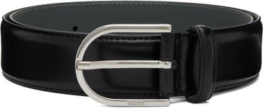 Bælter BOSS Leather Belt Sort | 50548346, 0