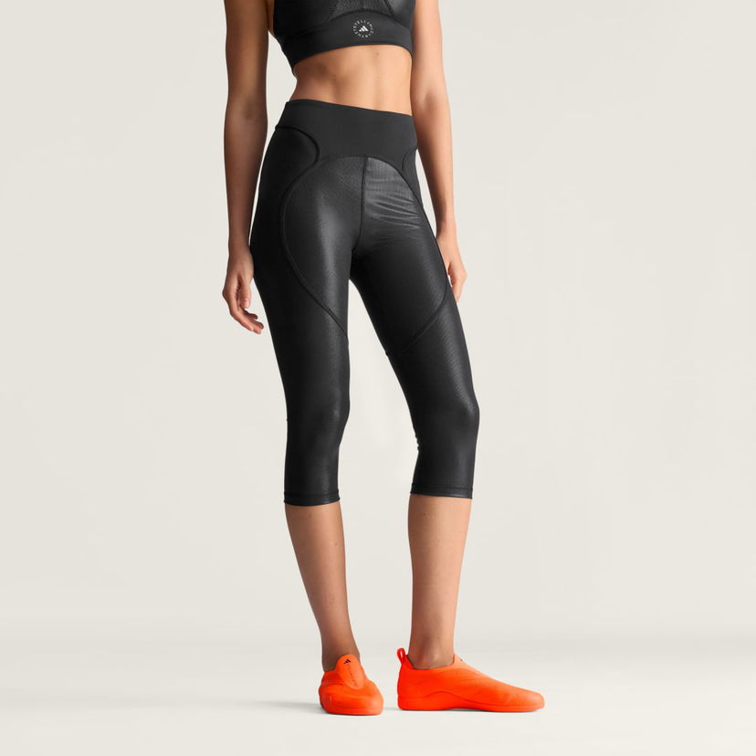 Leggings adidas Performance adidas by Stella McCartney Micro Dot Capri Training Leggings Sort | JM8462