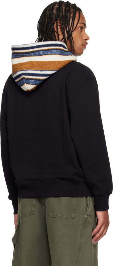 Sweatshirt Andersson Bell Logo Embroidery Hoodie Sort | atb1379u, 2
