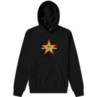 Sweatshirt Awake NY Star Logo Hoodie Sort | AWK-FW23-HD004-BLK, 1