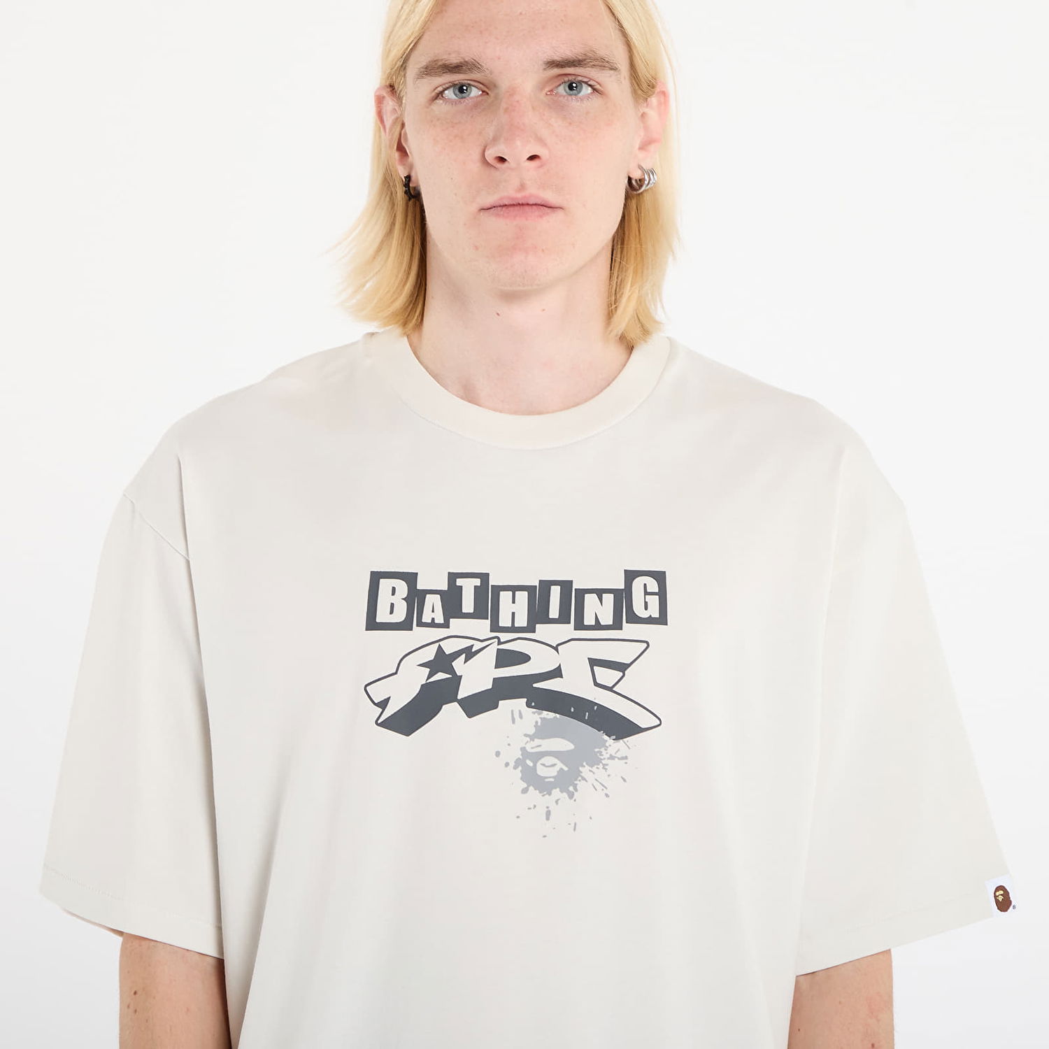 T-shirt BAPE Graffiti Logo Relaxed Fit T-Shirt XXL Beige | 001TEL801341MIVY, 1