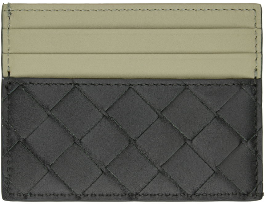 Tegnebog Bottega Veneta Intrecciato Card Holder Grøn | 749449 VCPQ5, 0