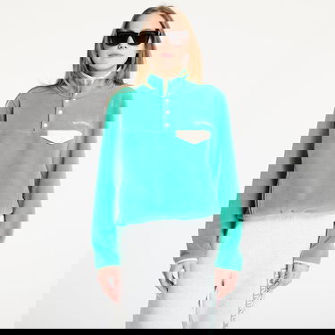Sweater Sporty & Rich Sporty & Rich Serif Logo Polar Fleece Sweatshirt Grøn | JA047514300GR37, 0