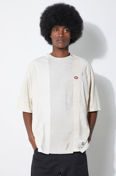 T-shirt Maison MIHARA YASUHIRO Maison MIHARA YASUHIRO Vertical Switching T-Shirt Hvid | A12TS621, 3