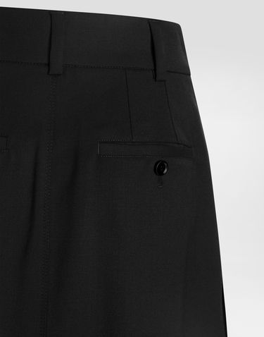 Nederdel Dolce & Gabbana Bi-stretch Sallia Pleated High-Waist Midi Skirt Sort | F4C6DTFUBGCN0000, 3